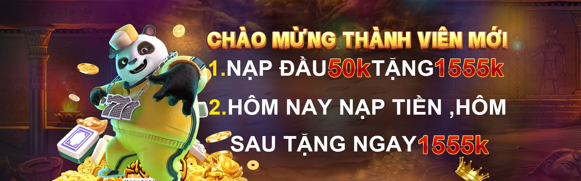 Banner khuyến mãi nổ hũ Vin68